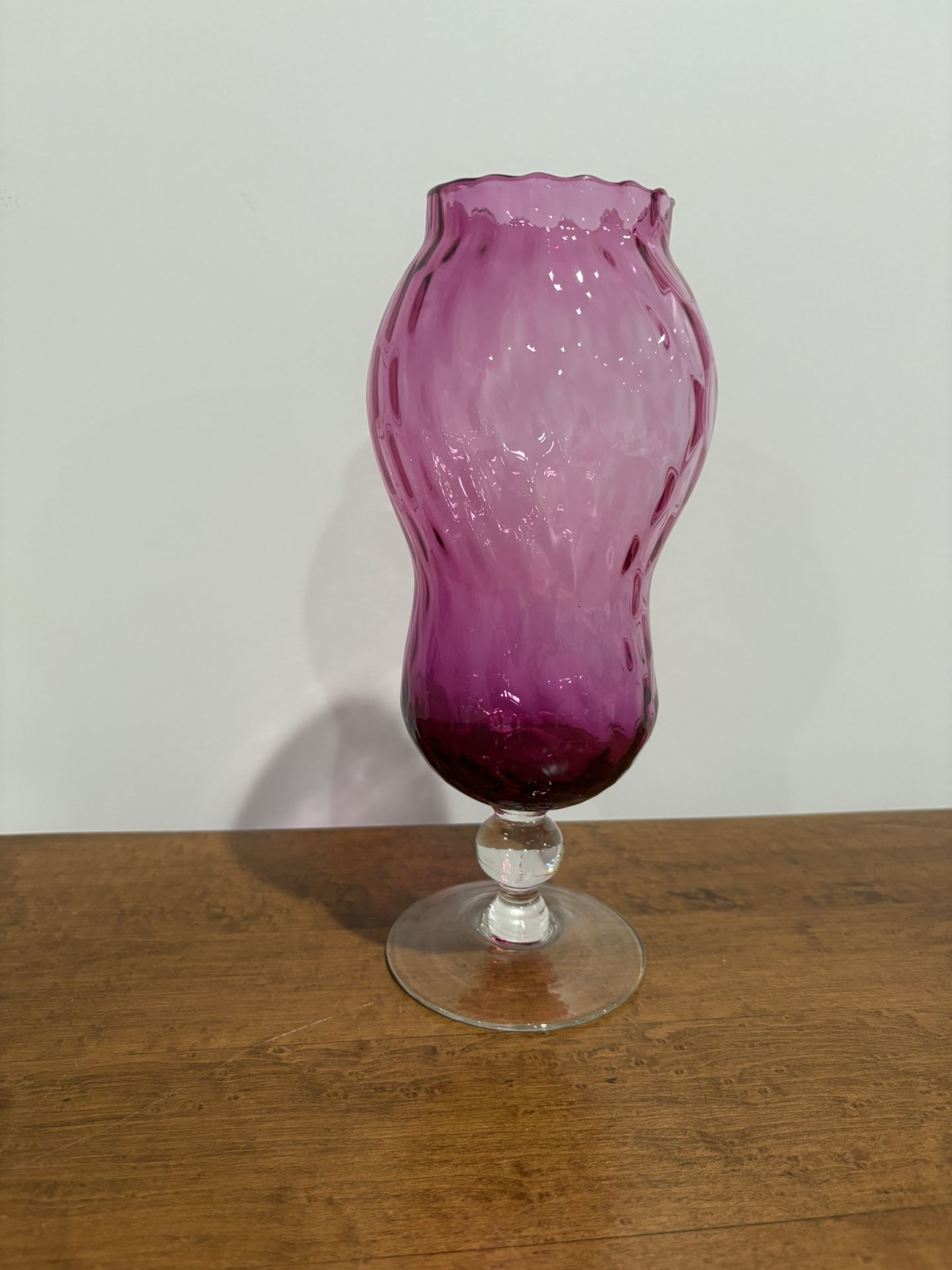 Cranberry Glass Apothecary Jar