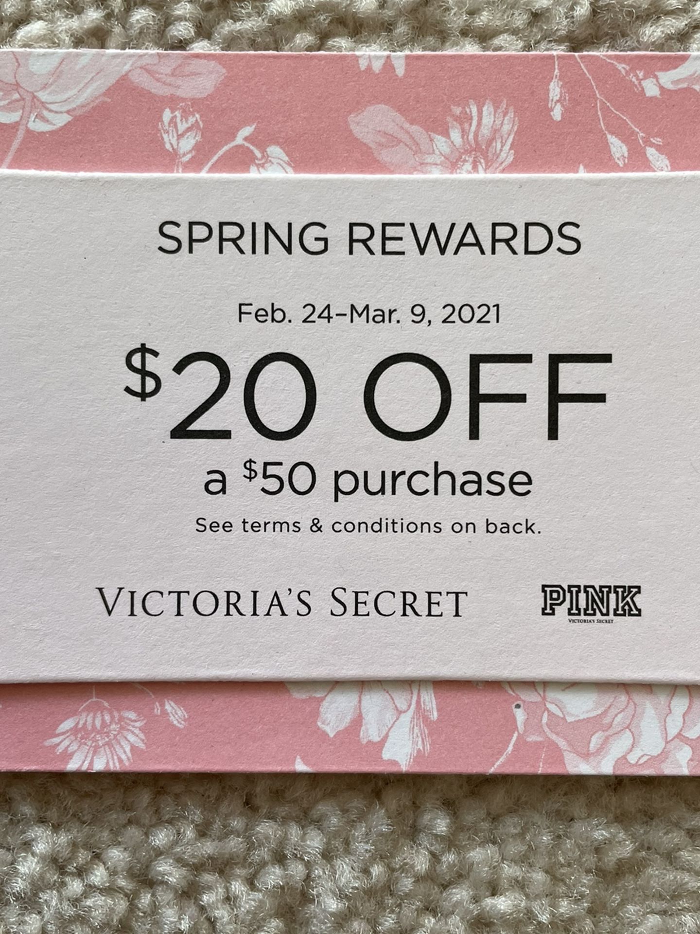 Victoria’s Secret (VS) Promo Cards