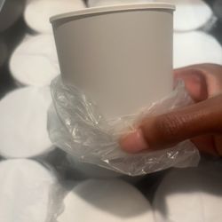 12 Empty Matte White 8oz Candle Vessels With Lids (New)