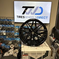 Vossen HF7 22x9 And 22x10.5 Fits Tesla Model X Black 5x120 Fits BMW
