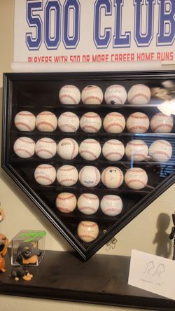 Almost complete set of Mlb 500 Hr Club autographs Bonds, McGuire, Pujols, and more