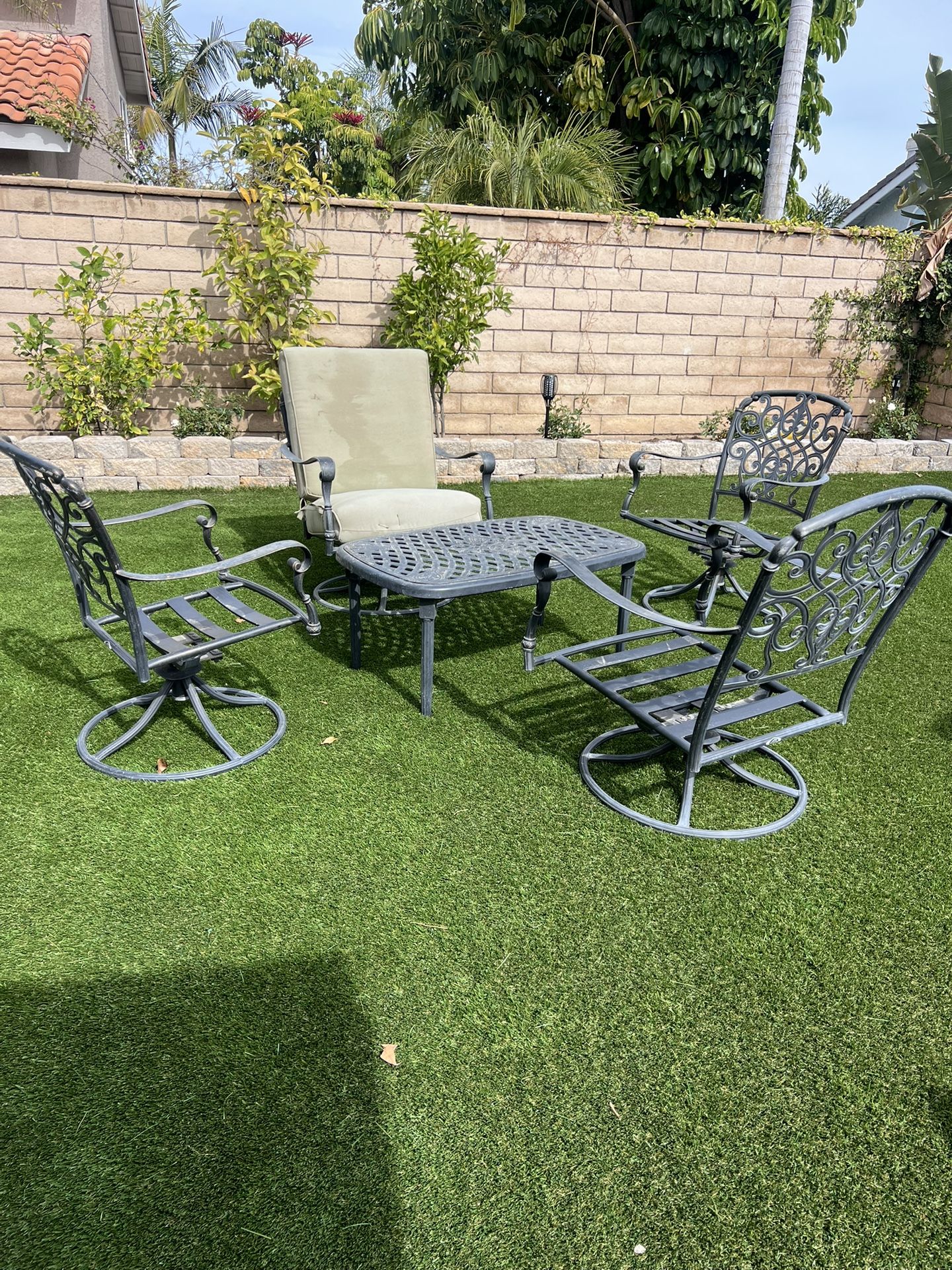 Wrought IRON PATIO SET