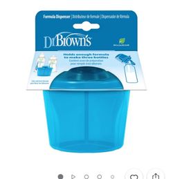 Dr. Brown's Baby Formula Dispenser with Snap-On Lid Travel Lid, Blue, 27 oz, 1 Pack
Condition new open packaging 
Color blue
Feel free to ask question