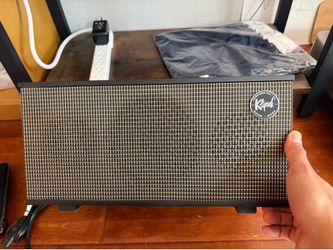 Klipsch The Three, bluetooth speaker, google assistant built-in.