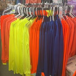 Safety Hoodie Long Sleeve High Visibility Construction Work Shirts Blue Orange Yellow Gray 