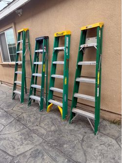 I have 4 ladders 3-/ 6 ft $85 each and 1 is 7ft asking $100 thanks
