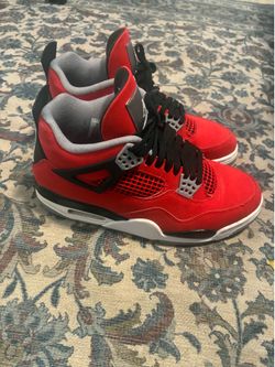 Air Jordan 4 Retro Toro Bravo Red Sneakers