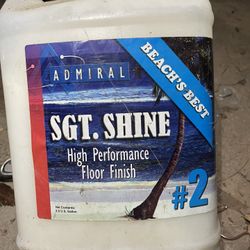 2 1/2 Gallons of high performance floor finish 