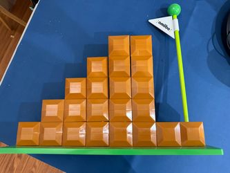 Amiibo end level Mario bros. Flag display set
