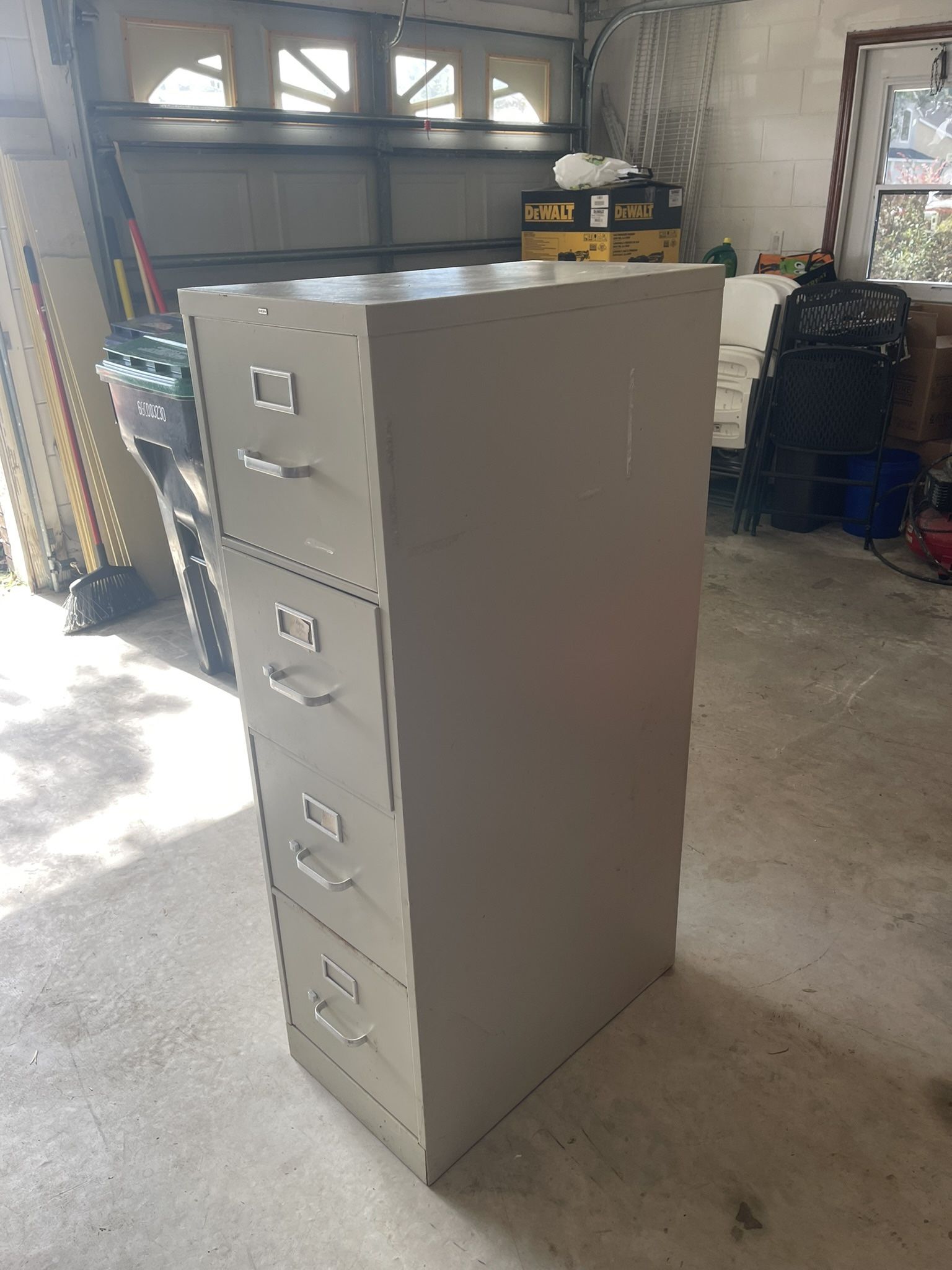 Four drawer file cabinet
