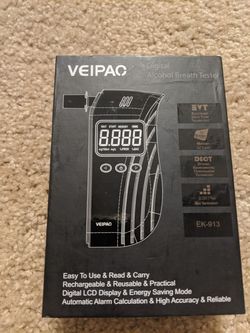 Digital alcohol breath tester portable