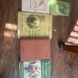 Vintage Books From The Late 1800S Early 1900S
