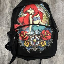 Vintage Disney Little Mermaid Ariel Backpack Good Condition 