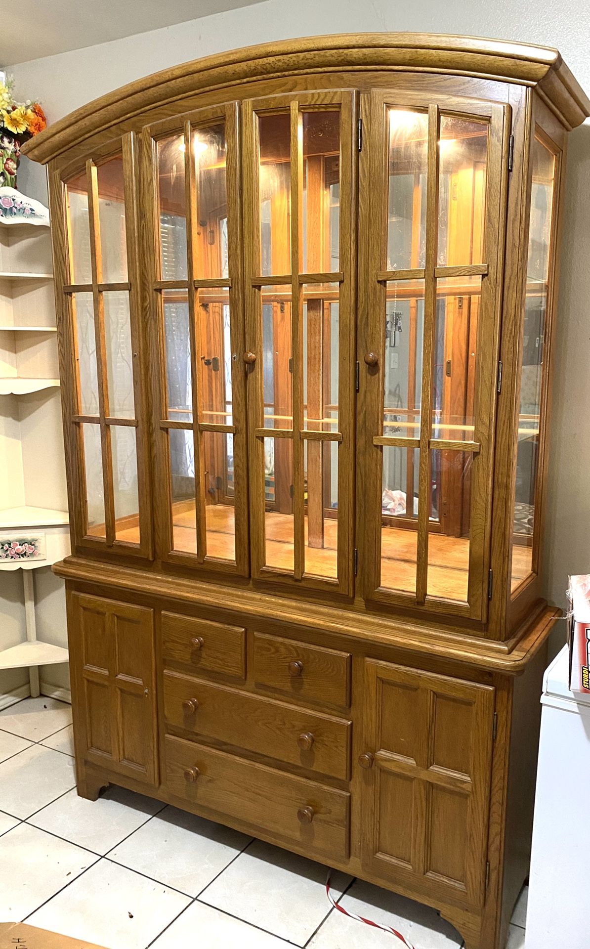 Wood China Cabinet