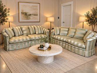 HIGH-END DESIGNER SOFA SET — CURVED SILHOUETTE — EXCEPTIONAL CONDITION