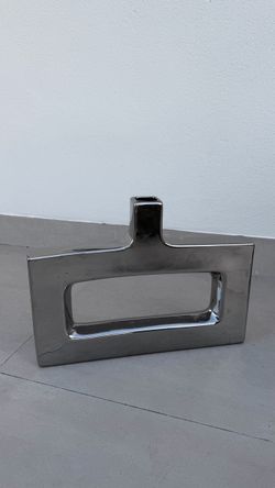 Modern Chrome Ceramic Decorative Vase