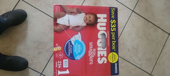 Huggies 1 diapers.