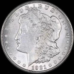 1921 S MORGAN SILVER DOLLAR COIN GEM BU UNC MS+++