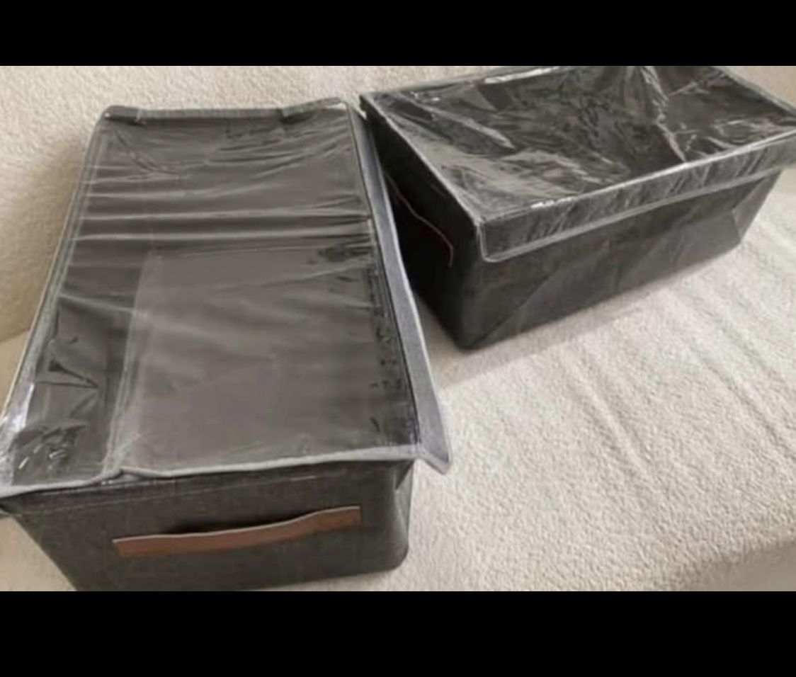 Closet Basket bins / storage bins with lids - new