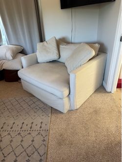 Crate and Barrel Chase lounge with outman