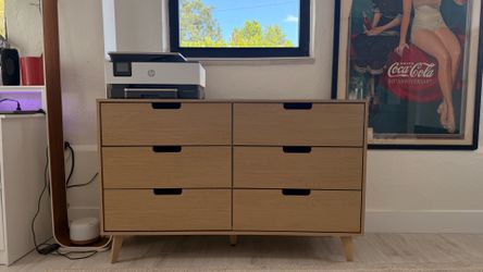 Cómoda moderna minimalista 6 cajones