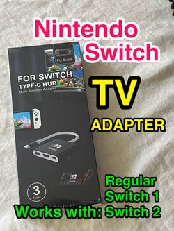 🎮 Nintendo Switch TV Adapter (Type-C Hub) • Like Docking Station for Switch 1 & 2 🎮