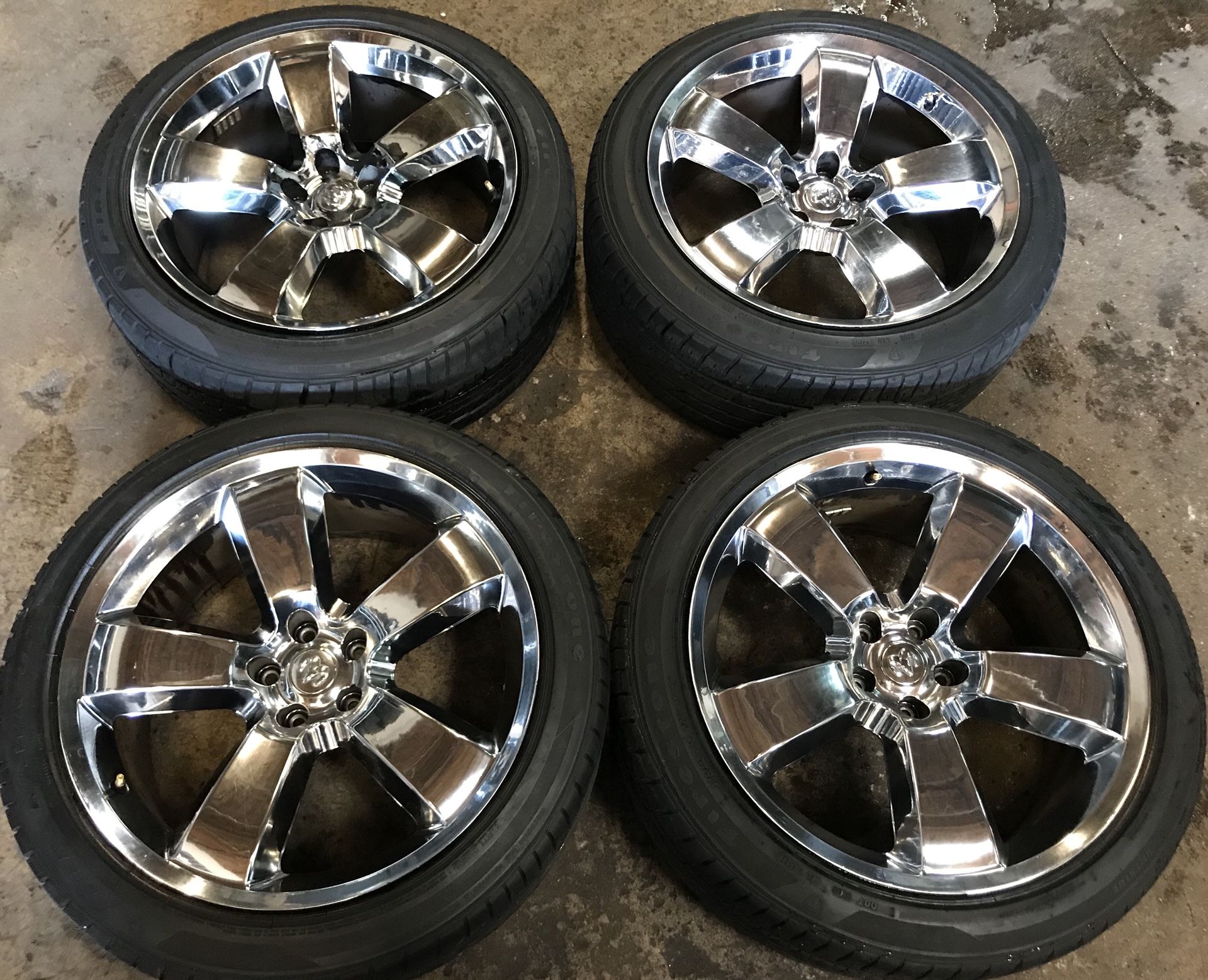 20 inch Dodge Charger Challenger SRT8 Chrome OEM Wheels Rims Tires 20"