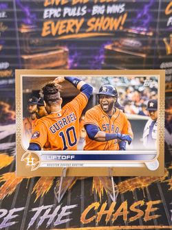 2022 Topps Liftoff #110 Gold /2022 Yordan Alvarez Yuli Gurriel Astros 1067/2022