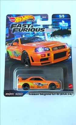 Hot Wheels Fast & Furious Nissan Skyline GT-R (BNR34)