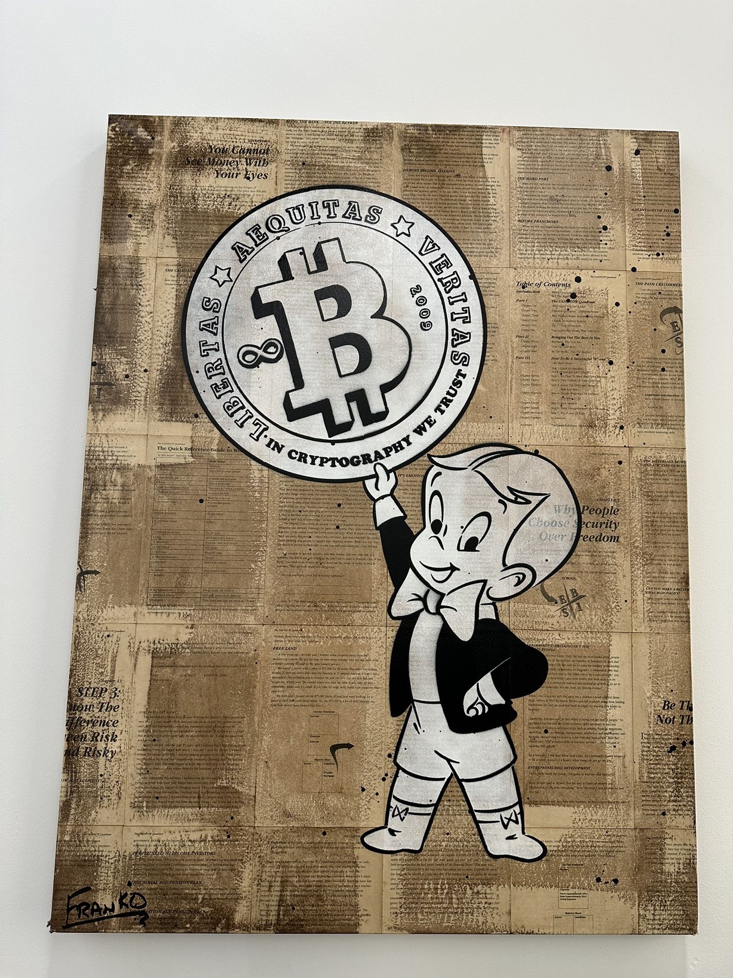 Franko Richie Rich Bitcoin Vintage Original Collectibles