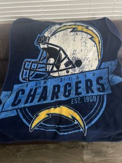 Chargers Throw Blanket 56x48