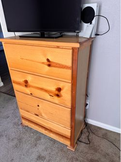 Light wood dresser