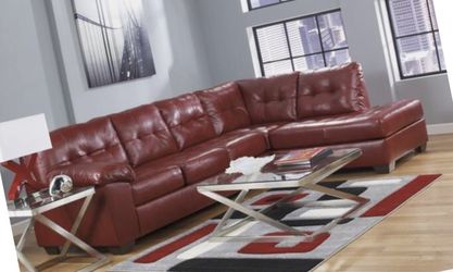 Brand new Red Chaise sectional couch!