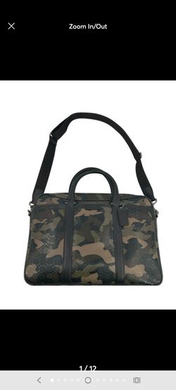 NWT Coach Camouflage Signature Briefcase Laptop Bag