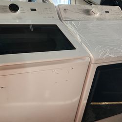 LG 5.5 Cu. Ft. Top Load Washer and 7.3 Cu. Ft. Electric Dryer with AI Sensing in White