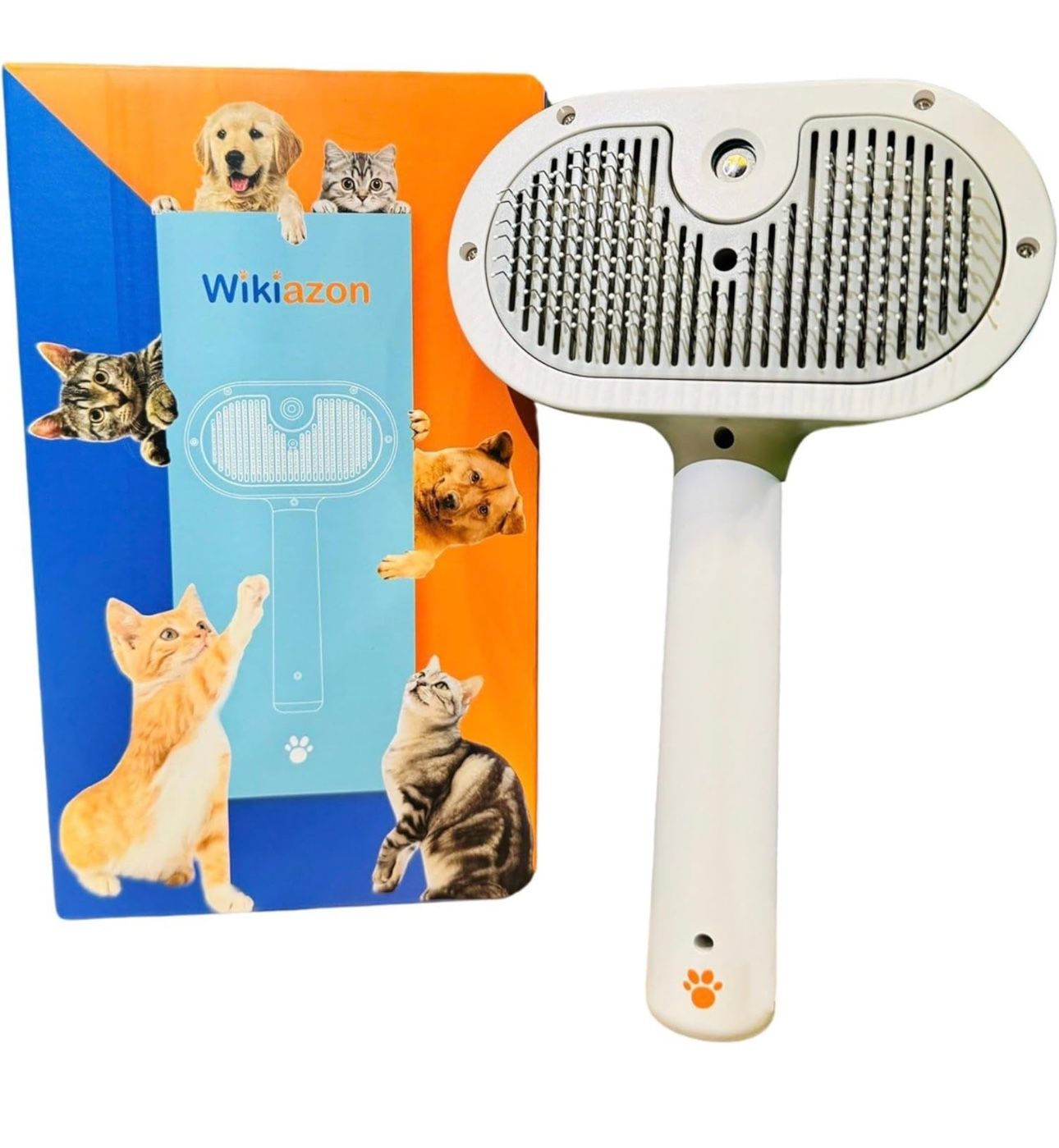 4 In 1 Cat Steam Brush, Self Cleaning & Anti Static Shedding Spray Comb, Hair Removal Misting Cat Brush, Rechargeable Steamy Grooming Comb For Dog, Es