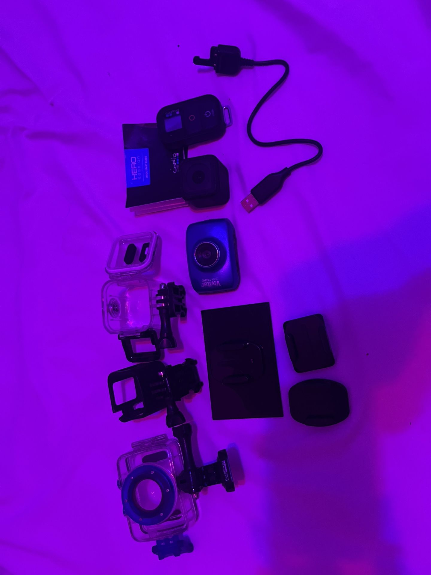 Go Pro Hero 4 And Vivitar DVR 785HD