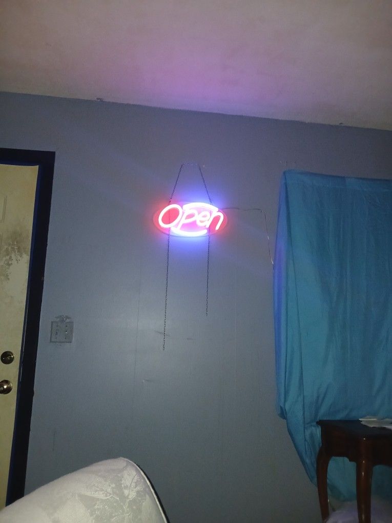 Led Open Sign With Remote 