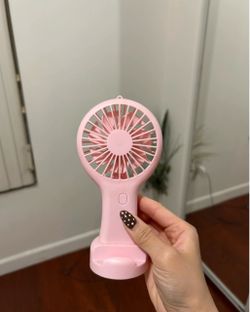 Pink Portable Handheld Mini Fan