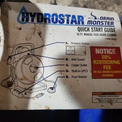 Hydrostar 50 Foot Drain Snake