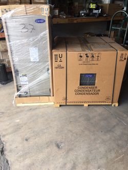 3 ton carrier air conditioner new , 14 seer or 16 seer