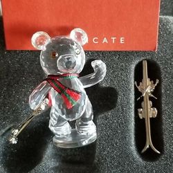 Swarovski Bear With Skis