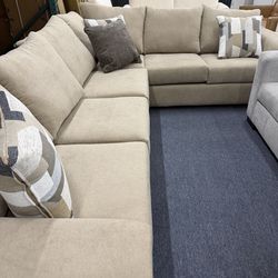 Beautiful Fabric Sectionals only @ FURNITURE LOVE ❤️ Same Day Delivery 🚚