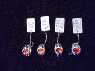 Fashion silver rings with gems