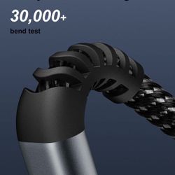 Dasku Lightning Cable 3ft 3Pack Nylon Braided Heavy Duty iPhone Charger Cord Black Compatible with 14/13 / 12/11 Pro Max/X/Xs Max/Xr /8 Plus/ 7 6S Plu