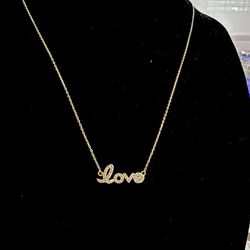 Cadena en Oro 10k con dije LOVE