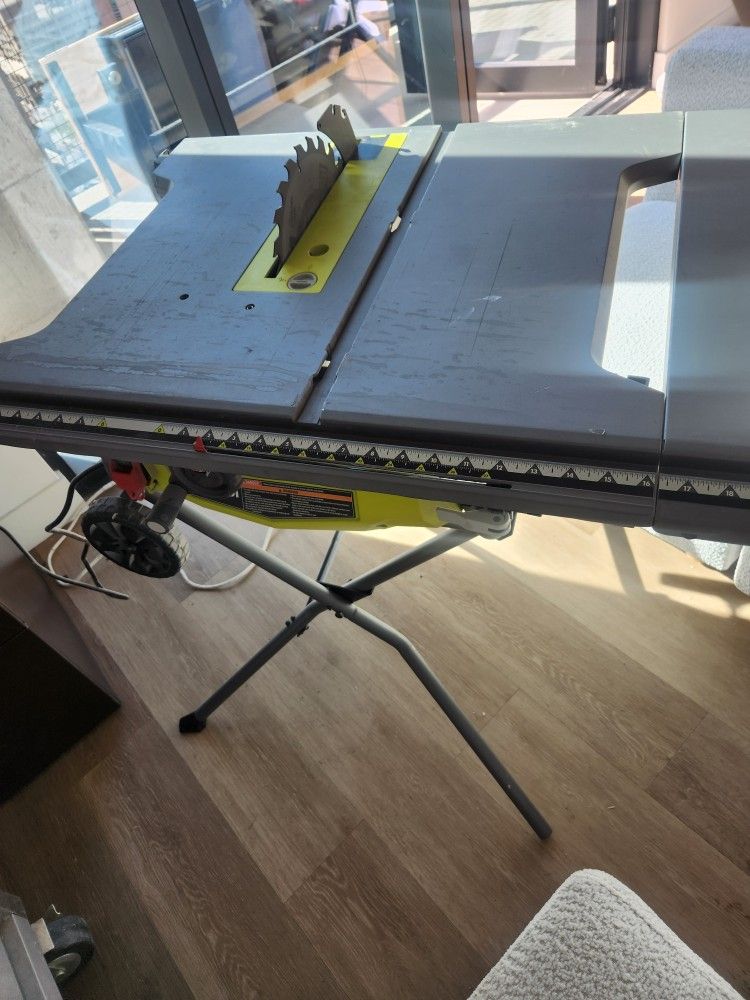 Ryobi Portable Table Saw With Wheels