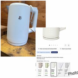 Beautiful by Drew Barrymore 1.7L Electric Kettle White