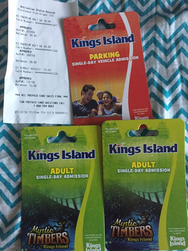 Two Kings Island Tickets And One Parking P For In C Winchester Oh Offerup Two Kings Island Tickets And One