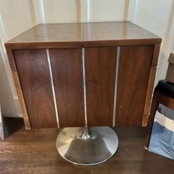 Art Deco Pedestal Bar Cabinet - Square 